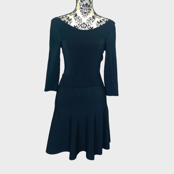 Guess Boat Neck Fit & Flare Sweater Dress - Picture 4 of 12